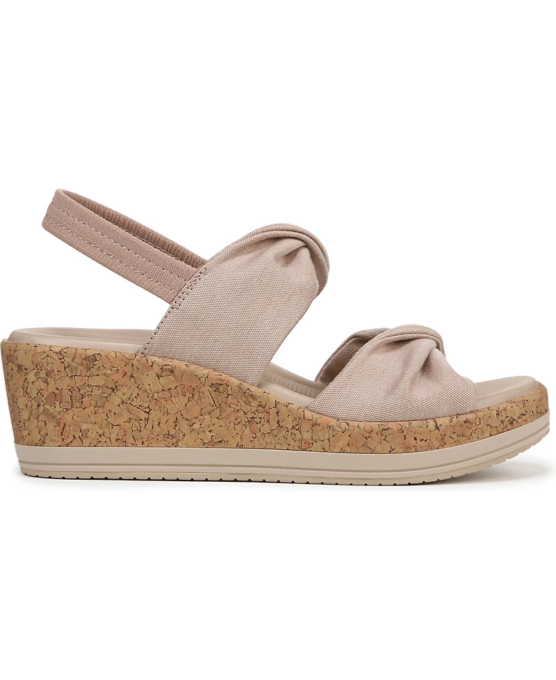LifeStride Women's Riley Washable Slingback Wedge Sandals