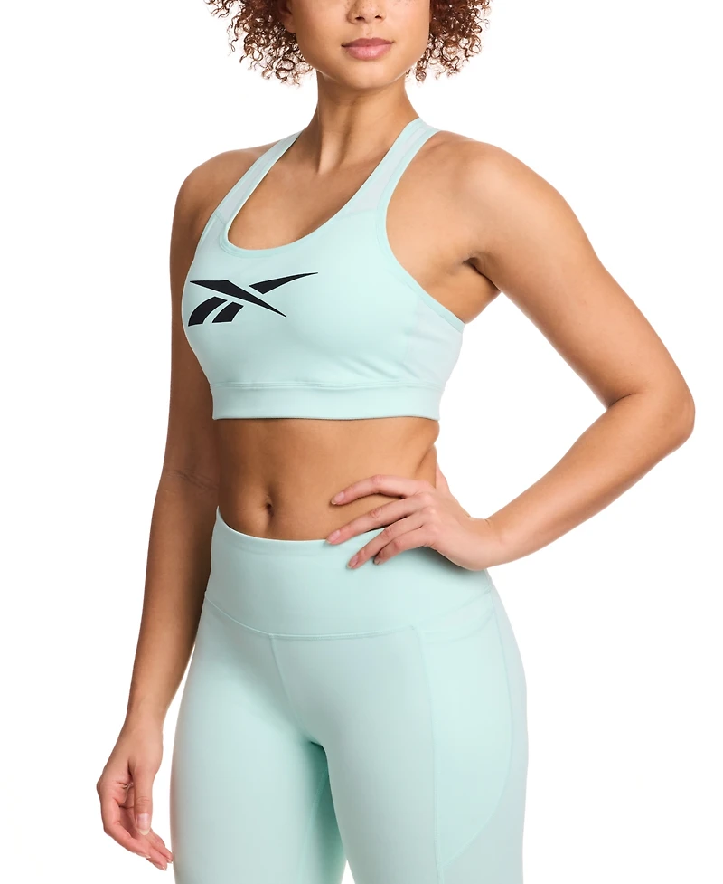 Reebok Women's Lux Vector Racer-Back Sport Bra