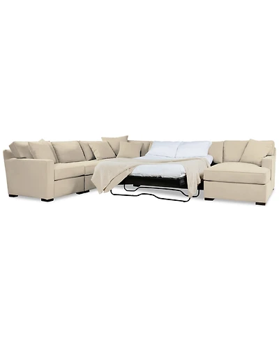 Radley 5-Pc. Fabric Sleeper Sectional Sofa, Created for Macy's