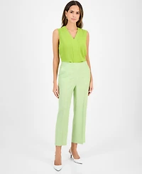 Kasper Women's Linen-Blend Pull-On Pants