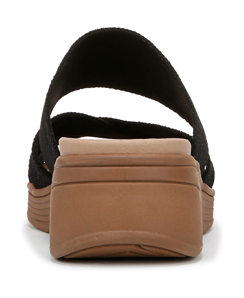 LifeStride Women's Fiona Washable Strappy Slide Wedge Sandals