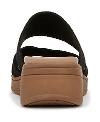 LifeStride Women's Fiona Washable Strappy Slide Wedge Sandals