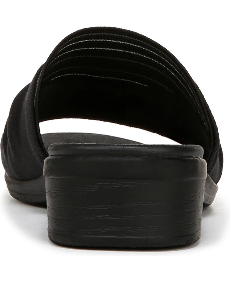 LifeStride Women's Paradise Washable Block Heel Slide Sandals