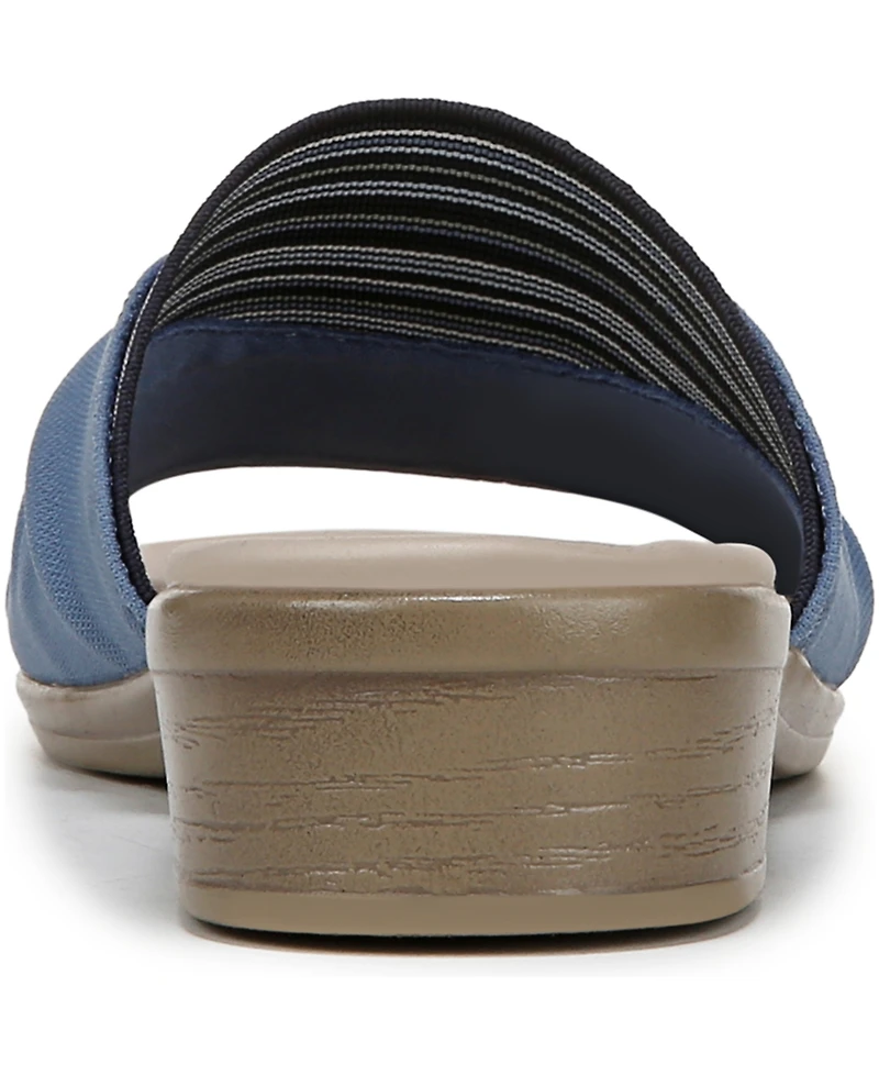 LifeStride Women's Paradise Washable Block Heel Slide Sandals