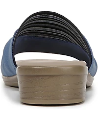 LifeStride Women's Paradise Washable Block Heel Slide Sandals
