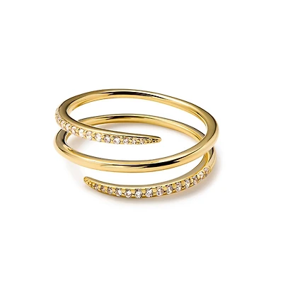Ana Luisa Claw Ring - Oren Triple