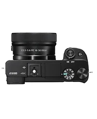 Sony Alpha a6100 Aps C Mirrorless Lens Black Camera with 16 to 50mm Lens