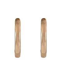 Laundry by Shelli Segal gold Tone Round Clickit Hoop Earrings