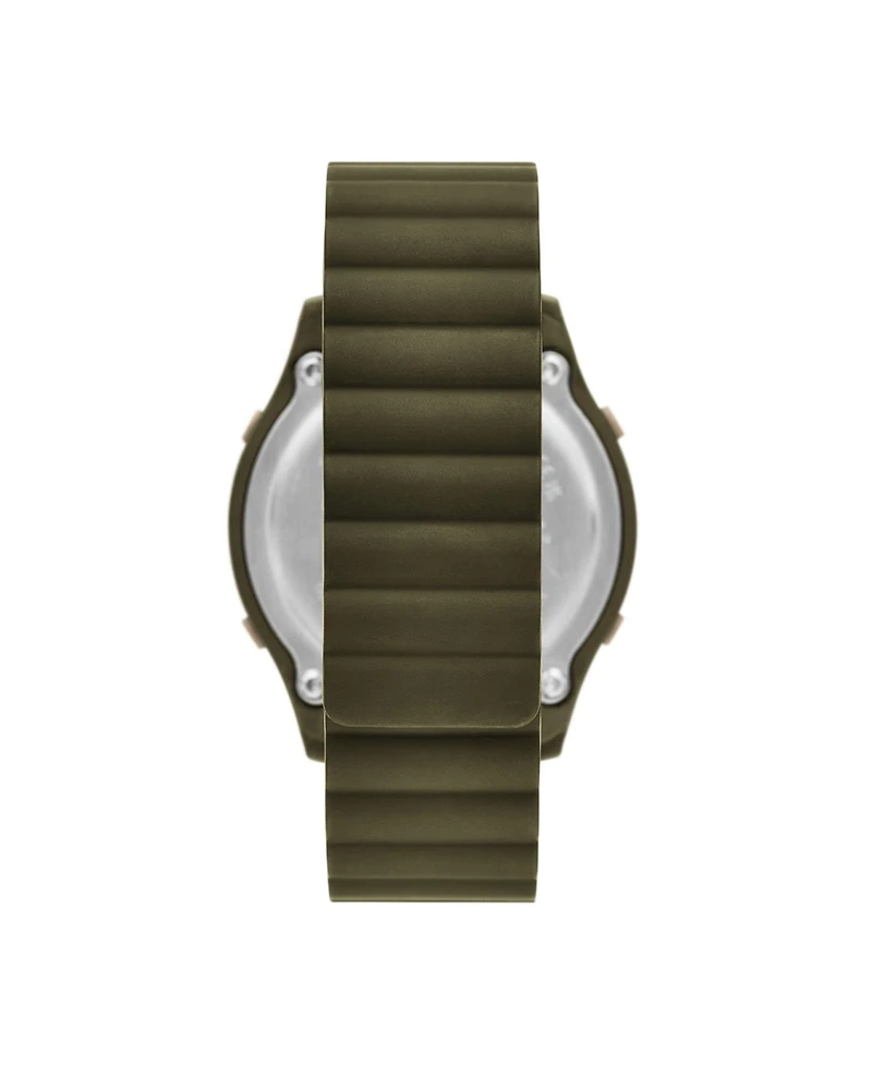 Skechers Men's Rosencrans Digital, Green Polycarbonate Watch