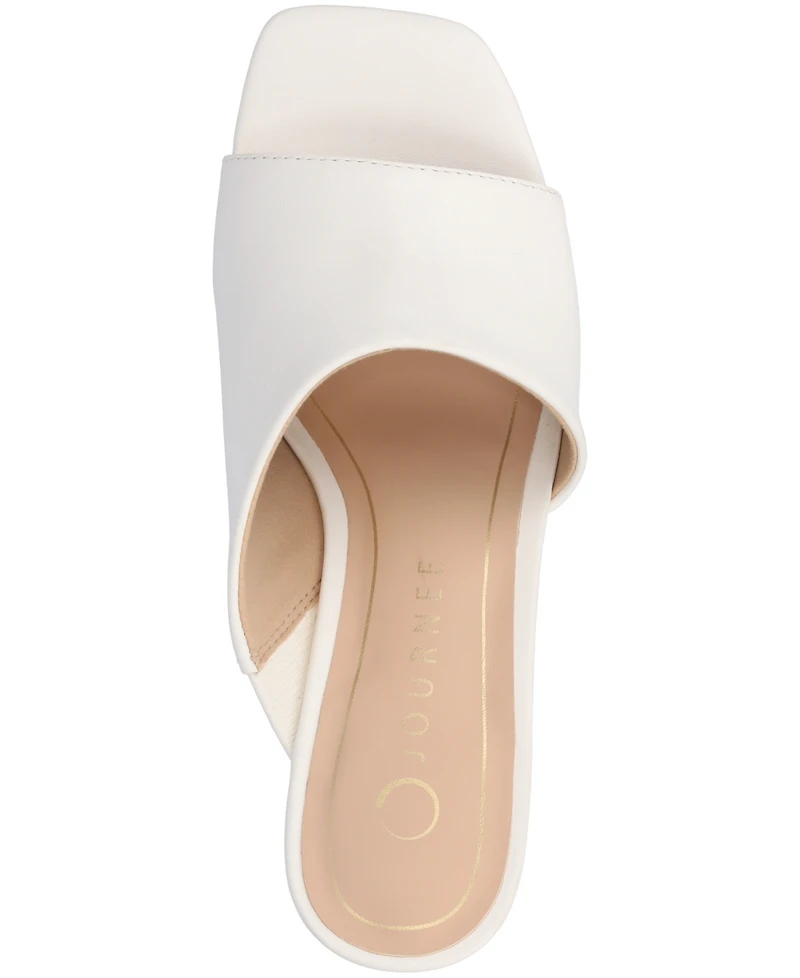 Journee Collection Women's Clementine D'Orsay Slip-On Wedge Sandals