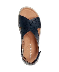 Easy Spirit Women's Amiya Crisscross Lightweight Flat Sandals