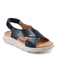 Easy Spirit Women's Amiya Crisscross Lightweight Flat Sandals