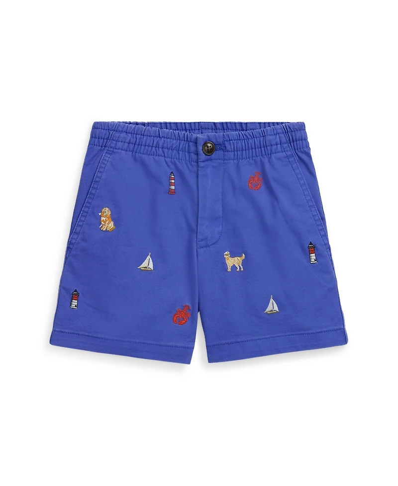 Polo Ralph Lauren Toddler and Little Boys Polo Embroidered Chino Shorts