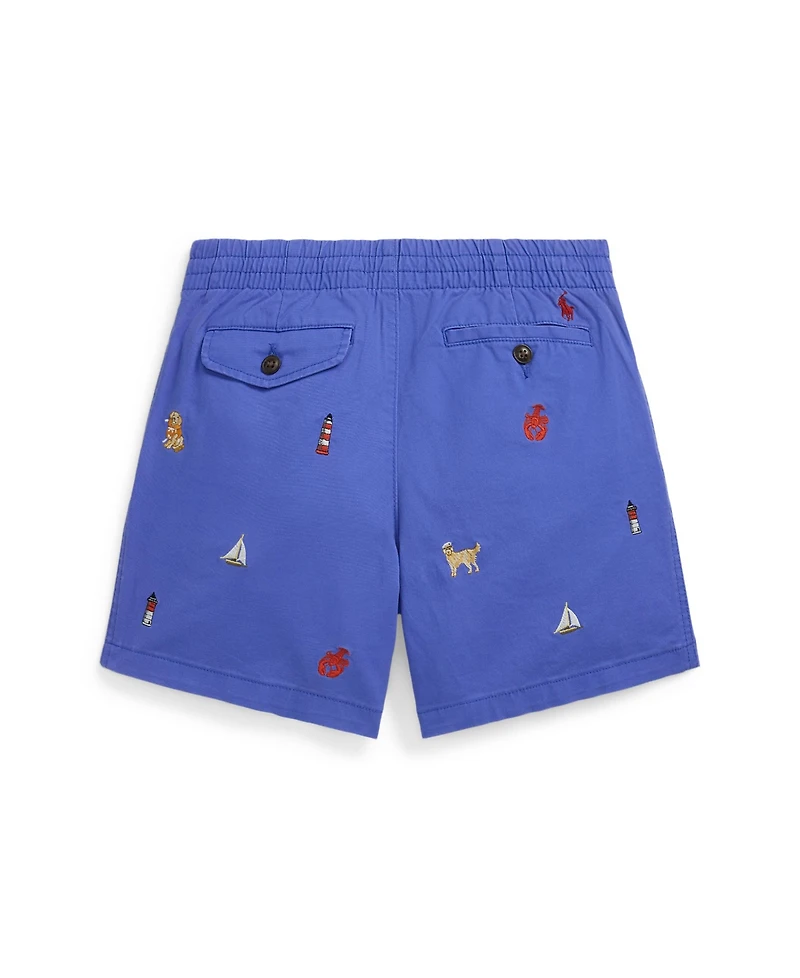 Polo Ralph Lauren Big Boys Embroidered Chino Shorts