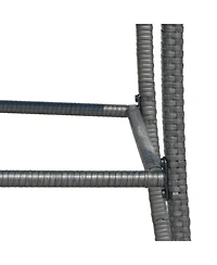 Streamdale Cascada Outdoor Wicker Barstool Chairs Set of 2 (Gray/Multi-Brown)