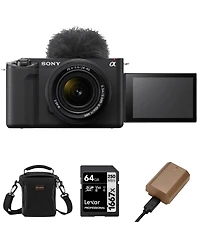Sony Sony Zv-E1 Full-Frame Interchangeable Lens Mirrorless Vlog Camera with Fe 28-60mm f/4-5.6 Lens, Black