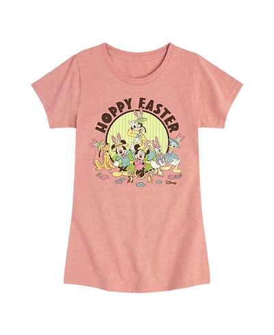Disney Big Girls Hoppy Easter Graphic Short Sleeve T-Shirt