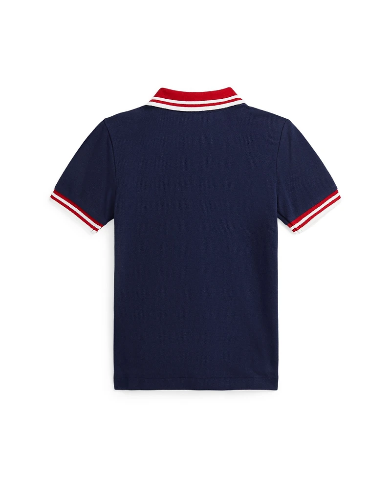 Polo Ralph Lauren Toddler and Little Boys Baseball-Logo Mesh Polo Shirt