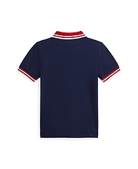 Polo Ralph Lauren Toddler and Little Boys Baseball-Logo Mesh Polo Shirt