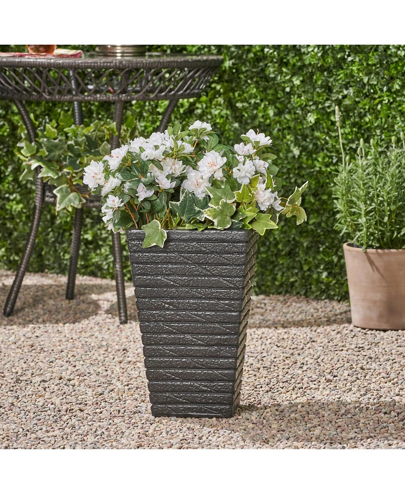 Streamdale Sleek and Sophisticated Tapered Square Planter for Home and Garden