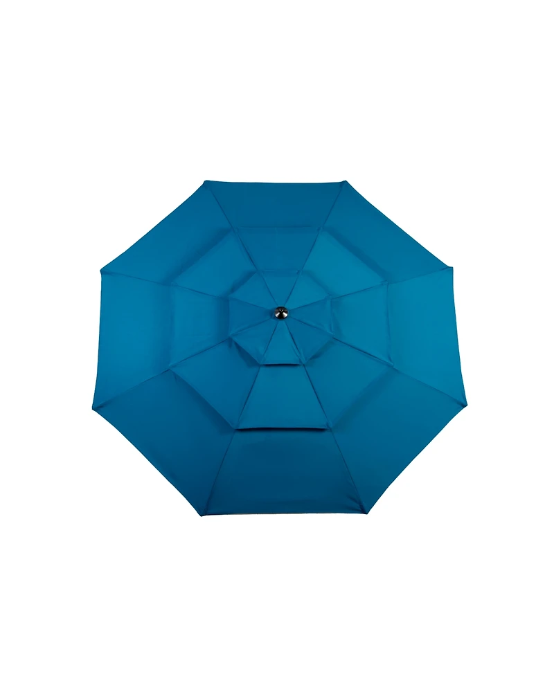 Streamdale 10ft 3-Tier Auto-Tilt Patio Umbrella (Dark Blue)