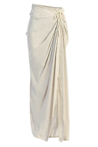 Jluxlabel Women's Noelia Linen Slit Skirt