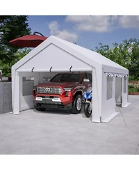 Streamdale 13x20 Heavy Duty Steel Carport Storage Canopy Garage Tent w/ Removable Sidewalls