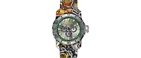 Invicta Men's 47854 Pro Diver Quartz Chronograph Black, Silver, Green Dial Watch