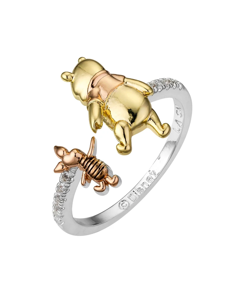 Unwritten Disney Winnie The Pooh Piglet Cubic Zirconia Bypass Ring