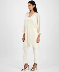 Anne Klein Women's Tie-Front Kimono Top