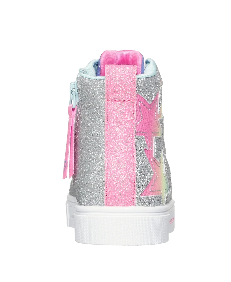 Skechers Little Girls Twinkle Toes: Twinkle Sparks - Stellar Star High-Top Light-Up Casual Sneakers from Finish Line
