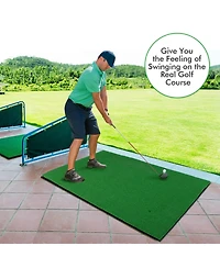 Streamdale Golf Hitting Mats - 3.8'x5' Artificial Turf Training Mat for Indoor/Outdoor Swing Practice