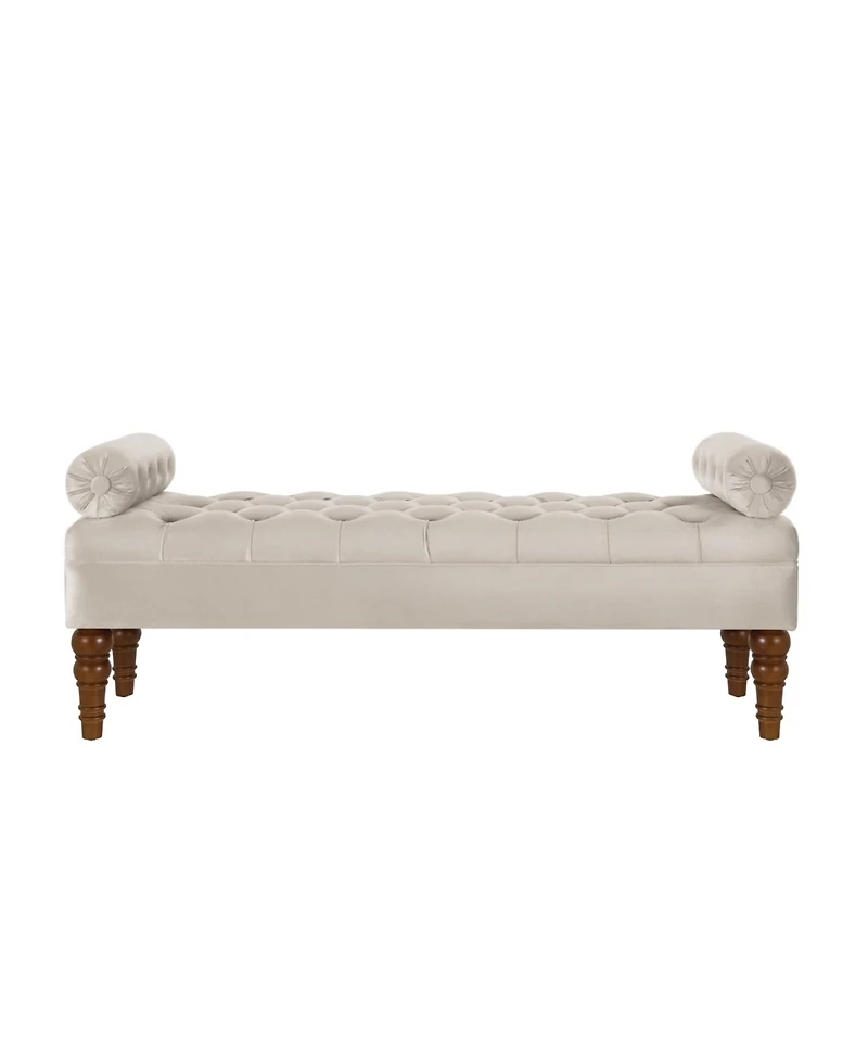 Streamdale Velvet Upholstered Bench for Bedroom and Entryway