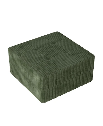 Streamdale Minimalist Corduroy Ottoman Sofa Bed, Space-Saving Design