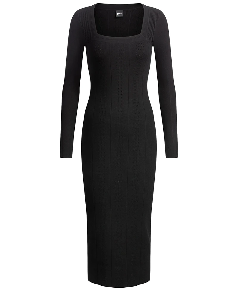 Boss by Hugo Women's Knitted Relaxed-Fit Dress