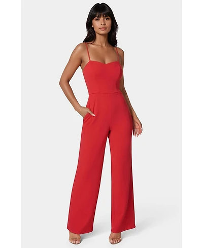 Bebe Women's Sweetheart Jumpsuit