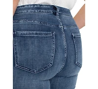 Liverpool Plus Hannah Mid-Rise Flared Denim Pants