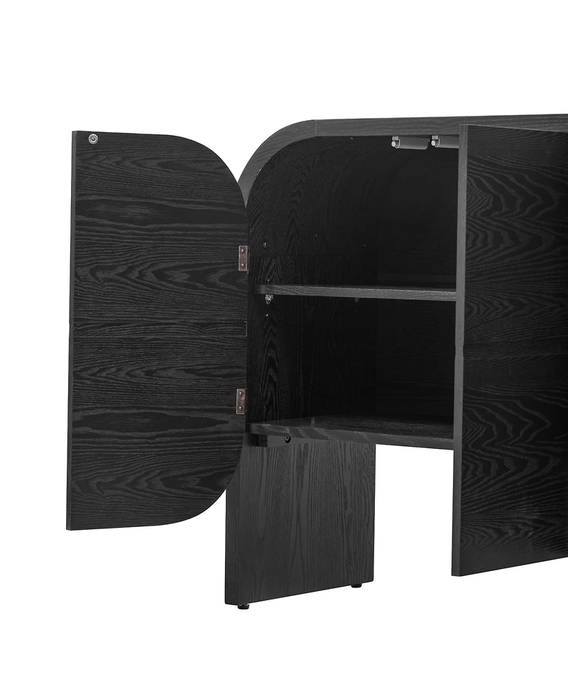 Streamdale 4-Door Sideboard with Rounded Corners