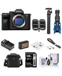 Sony Sony Alpha A7 Iv Full Frame Mirrorless Digital 4k Camera Bundle With 128gb Sd Card Shoulder Bag Extra Battery Charger Wrist Strap Mic