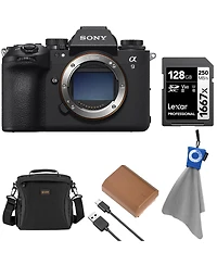 Sony Alpha a9 Iii Mirrorless Camera, Bundle with 128GB Uhs-ii Sdxc Memory Card, Np-FZ100 Lithium-Ion Battery, Bag, Cleaning Cloth