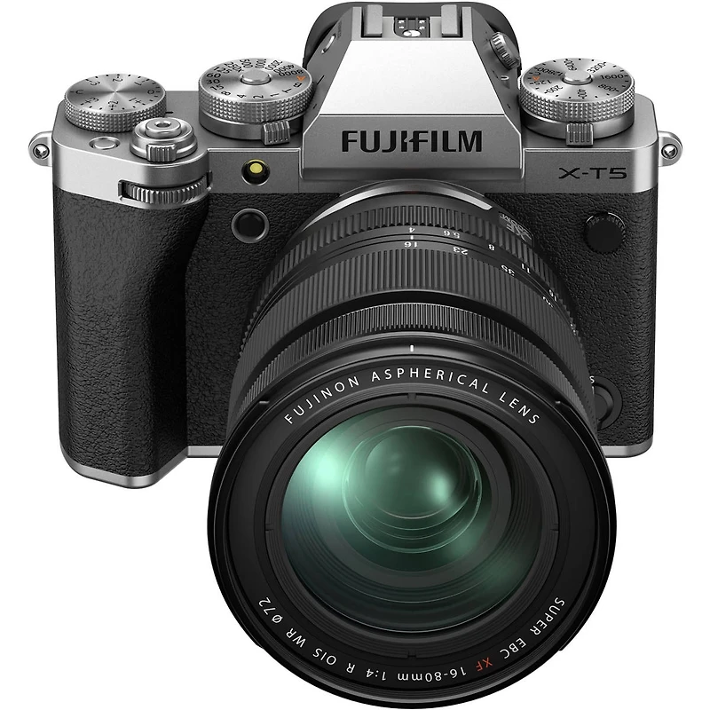 Fujifilm X-T5 Mirrorless Camera with Xf 16-80mm f/4.0 R Ois Wr Lens, Silver