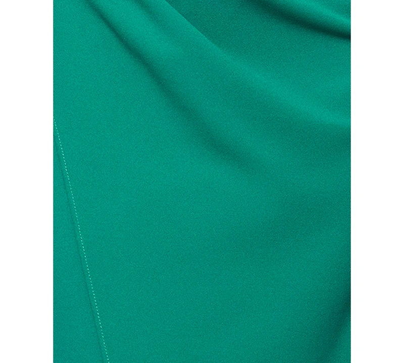 Betsy & Adam Petite One-Shoulder Ruched Gown