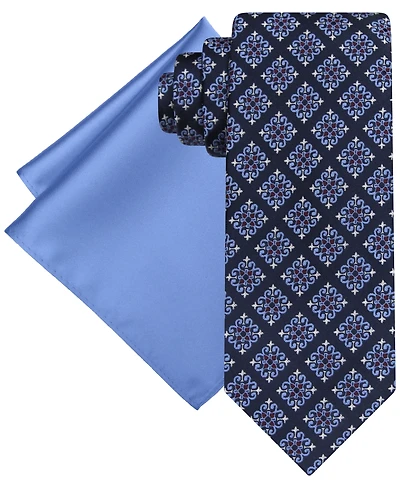 Steve Harvey Men's Square Tie & Solid Pocket Set