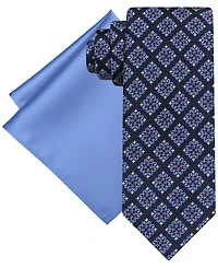 Steve Harvey Men's Square Tie & Solid Pocket Set