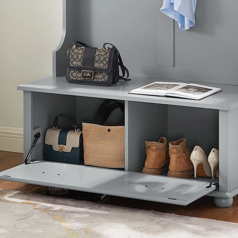 Streamdale Modern Hall Tree with Storage Bench & Hooks