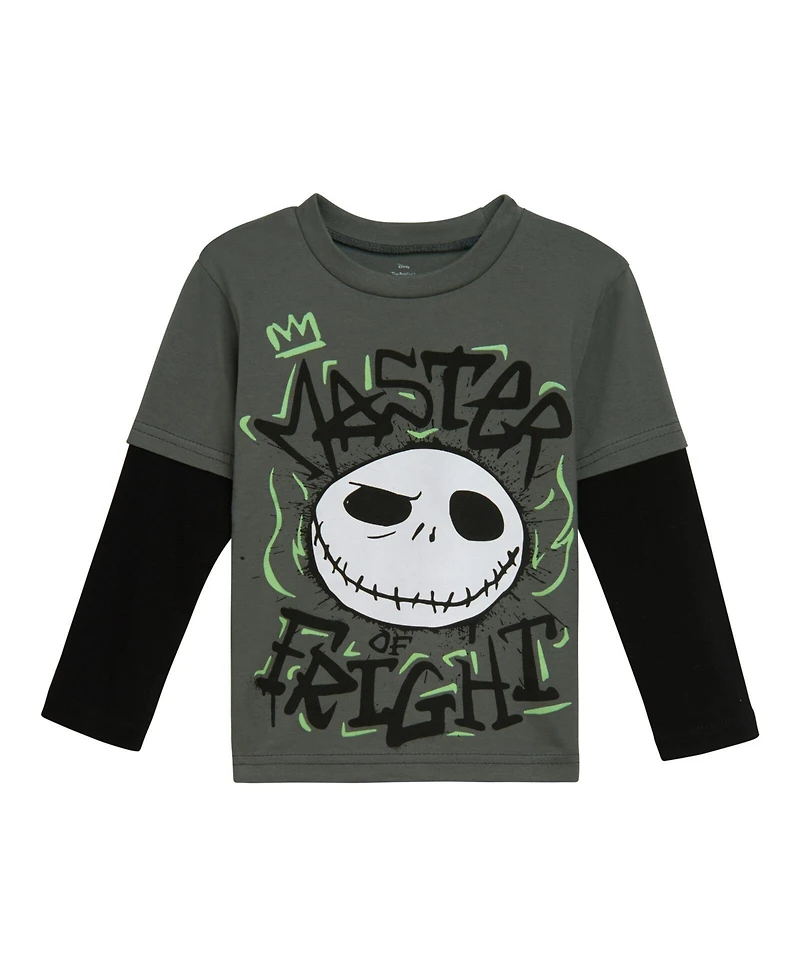 Nightmare Before Christmas Boys Disney T-Shirt and Fleece Pants