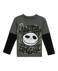 Nightmare Before Christmas Boys Disney T-Shirt and Fleece Pants