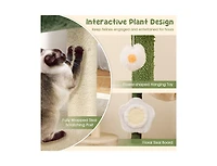 Modern Cat Tree with Plush Top Perch Stylish & Cozy Kitty Tower for Indoor Cats