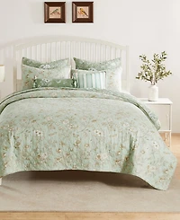 Greenland Home Fashions Olivia Garden Toile 3-Pc. Quilt Set