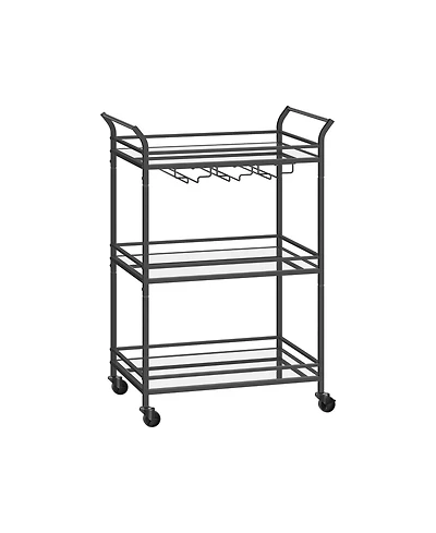 Bar Cart Home Bar Serving Cart for Stylish Entertaining and Storage